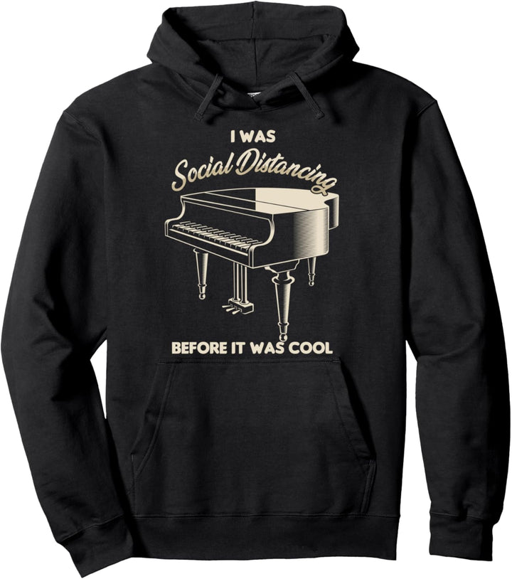 Piano Klavier Musik Isolation Soziale Distanzierung Geschenk Pullover Hoodie
