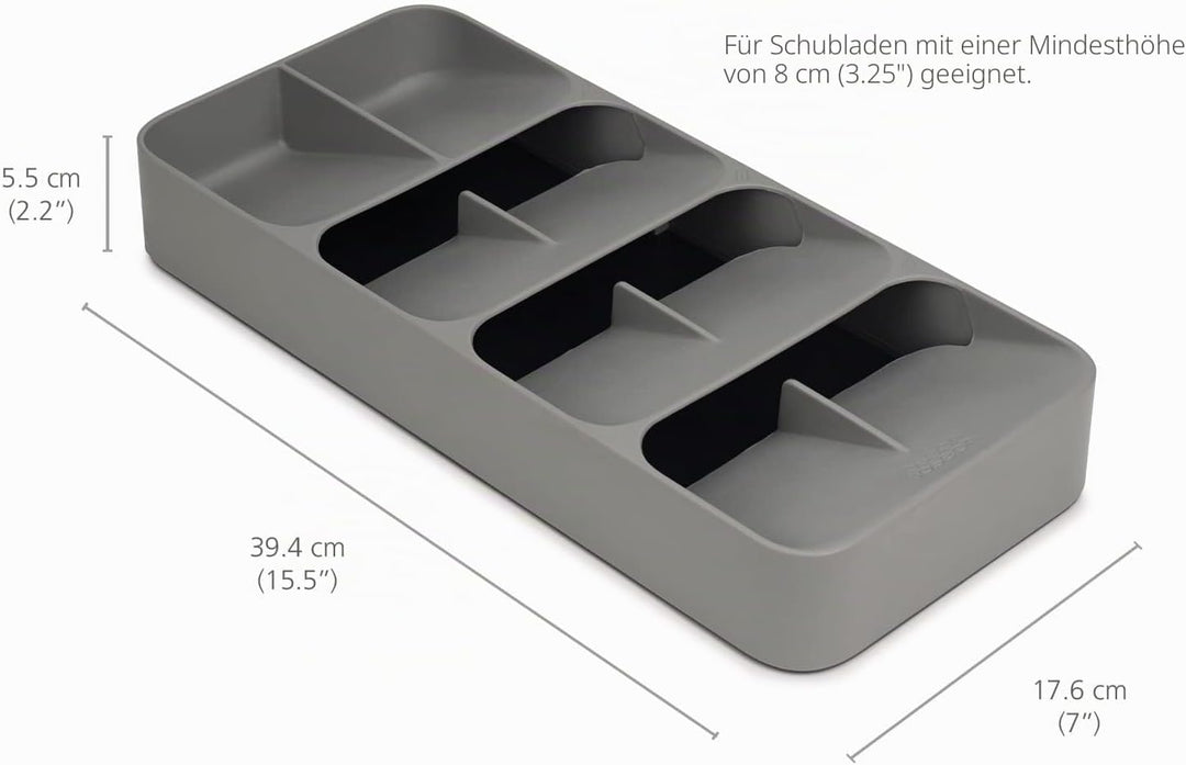 Joseph Joseph Drawer Store - Grosser kompakter Besteckschubladen-Organizer, 8 Fächer, für 48 Teile -