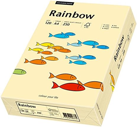 Papyrus 88042280 Druckerpapier Rainbow 120 g/m², A4 250 Blatt chamois