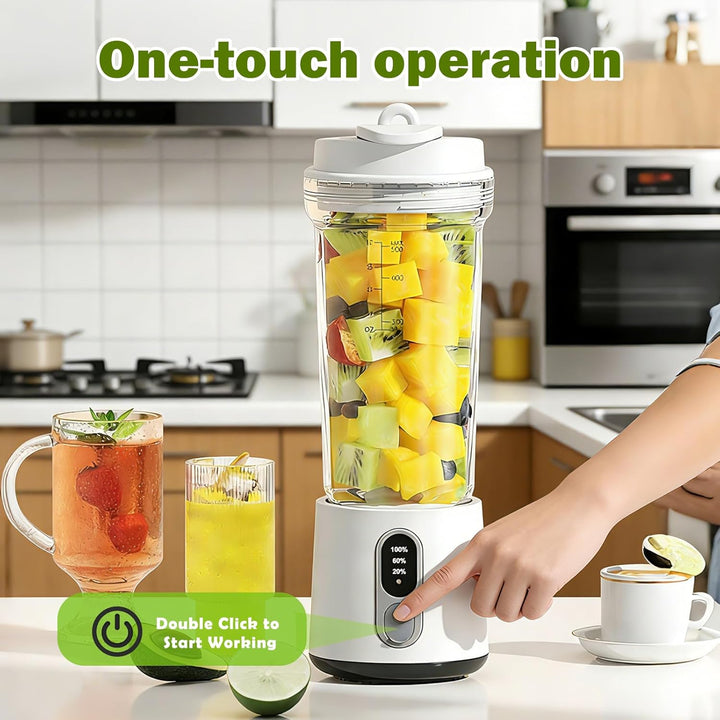 Portable Mixer for Shakes and Smoothies - 300 Watt Mini Blender 500 ml Mini Blender Smoothie Maker t