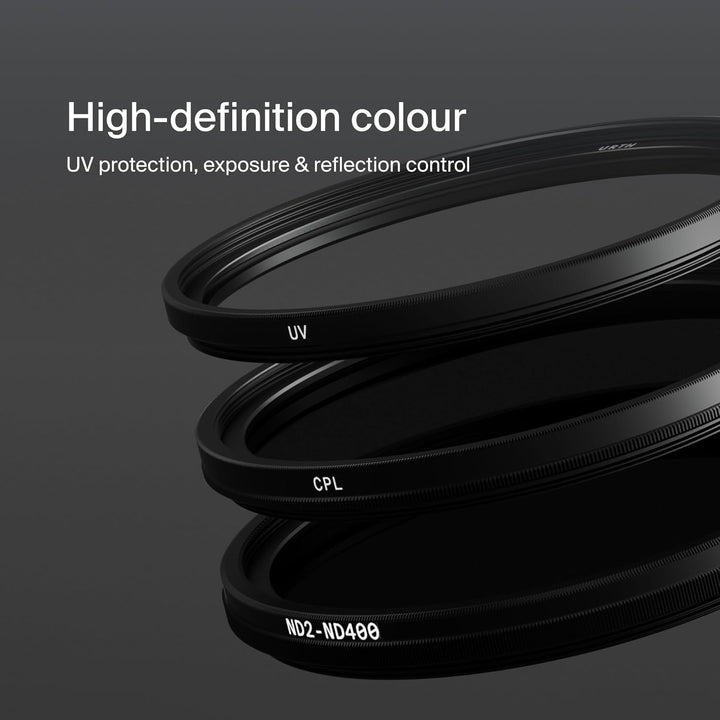 Urth 55 mm UV, Polfilter (CPL), ND2-400 Filter Kit 55mm, 55mm