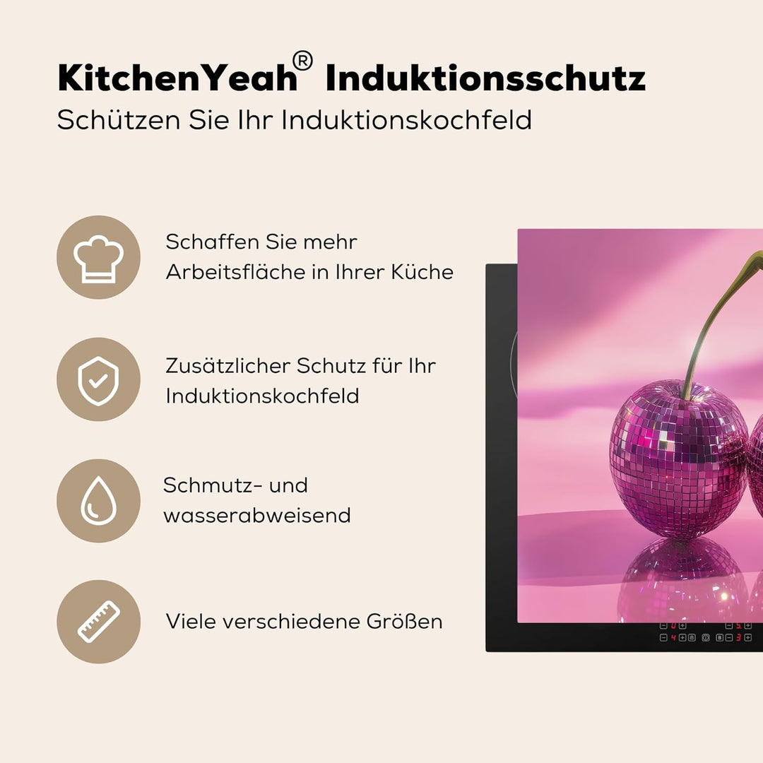 KitchenYeah© Herdabdeckplatte Einteilig 59x51 cm Küche Ceranfeld Abdeckplatte Cerankochfeld Abdeckun
