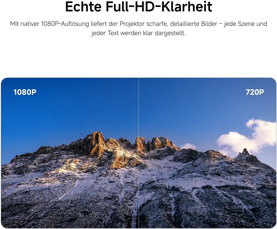 Xiaomi L1 Smart Beamer 1080P Full HD mit Google TV &amp; Netflix, Tragbarer Heimkino Projektor, Autofoku