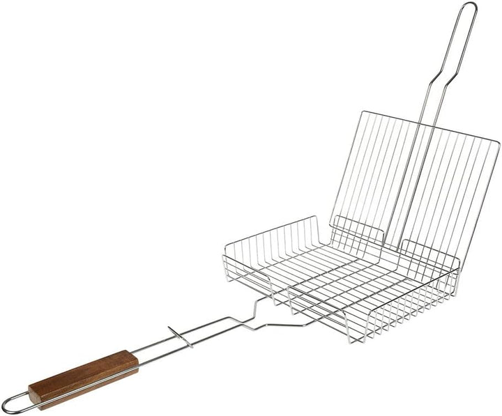 I LOVE BBQ – RUECAB Grillroste für Grill und Smoker – Doppelt verstellbarer Grillrost, 31 x 23 cm, v