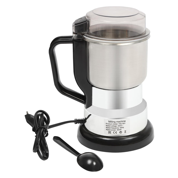 Kaffeemühle Elektrisch 300W Kaffeemühle, 22000U/m Gewürzmühle Edelstahl mit Pinsel &amp; Löffel, 500ml K