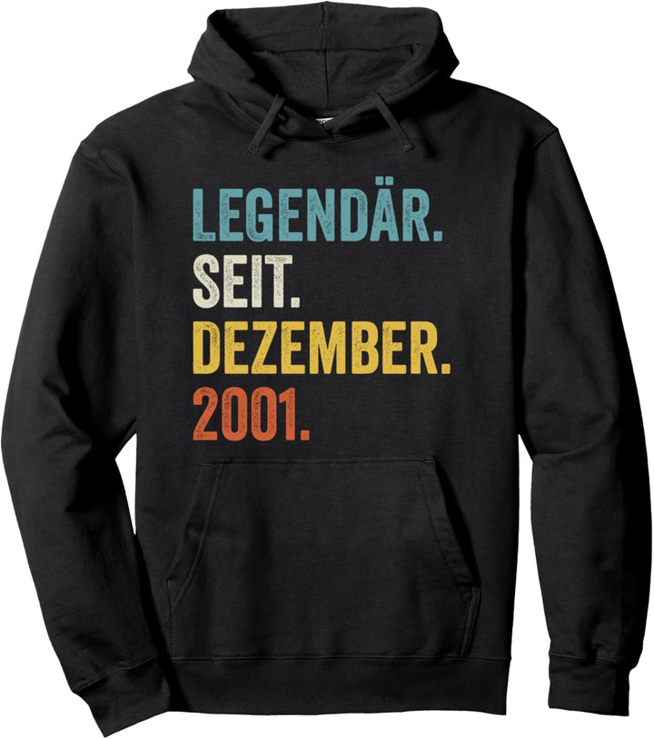 Legendär Seit Dezember 2001 20. Geburtstag Pullover Hoodie