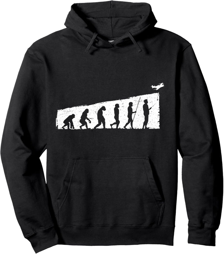Evolution Modellflug lustige RC Flugzeug Flieger Geschenke Pullover Hoodie