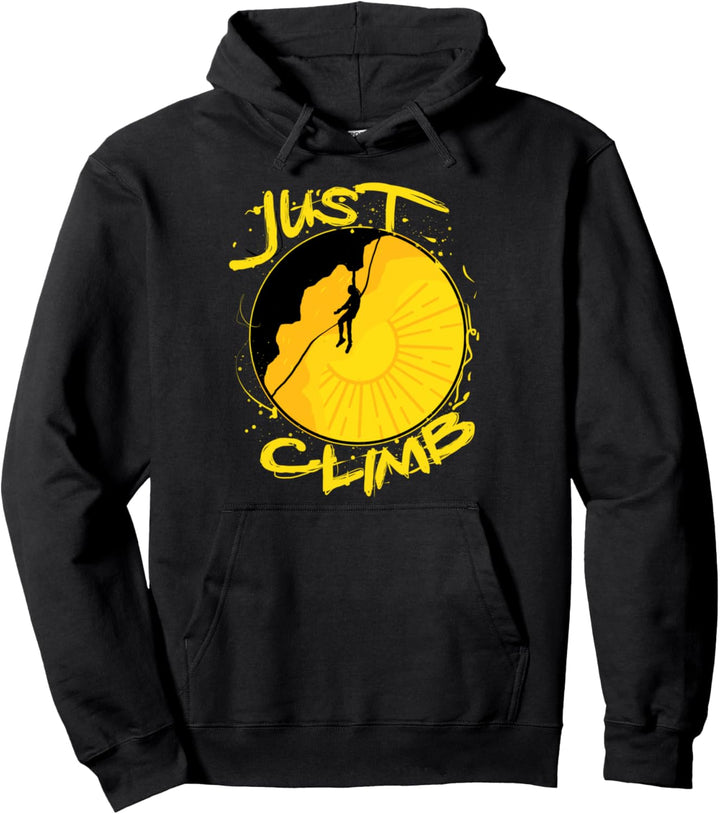 Sunset Rock Climbing Geschenk Kletterer Pullover Hoodie
