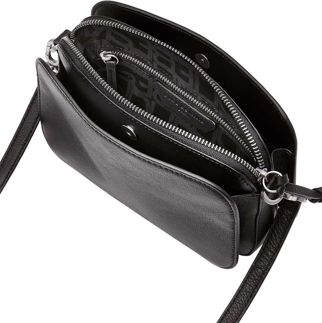 Liebeskind Damen Luka Crossbody Umhängetasche Schwarz, Schwarz