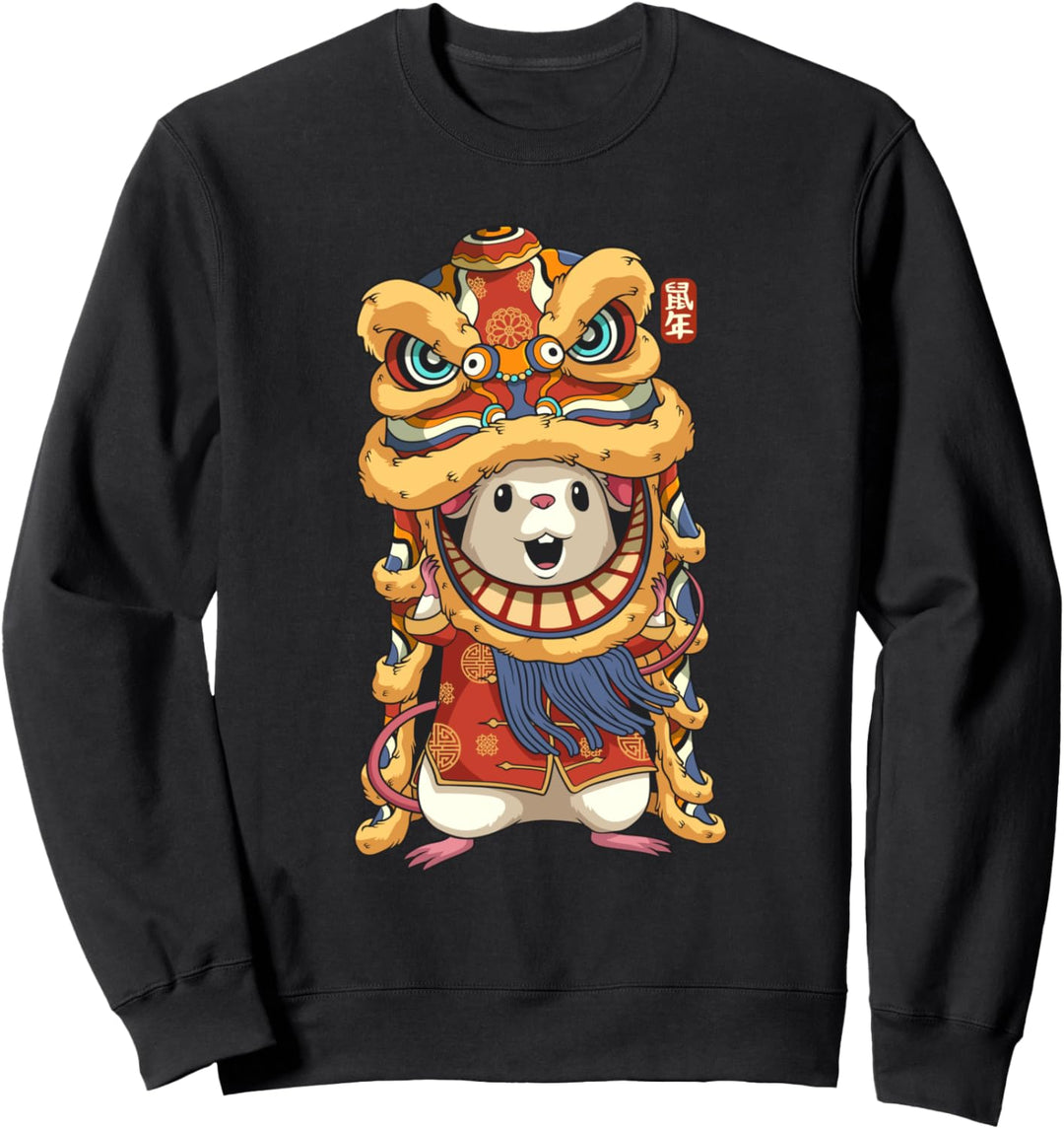 Chinesische Neujahrsfest für Männer, die Ratten-Drachen Sweatshirt