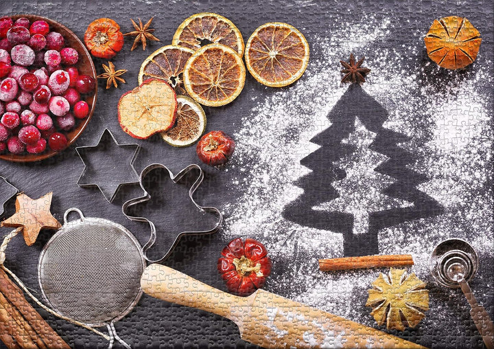 Ulmer Puzzleschmiede - Puzzle Winter-Genuss - Klassisches 1000 Teile Puzzle für die kalte Jahreszeit
