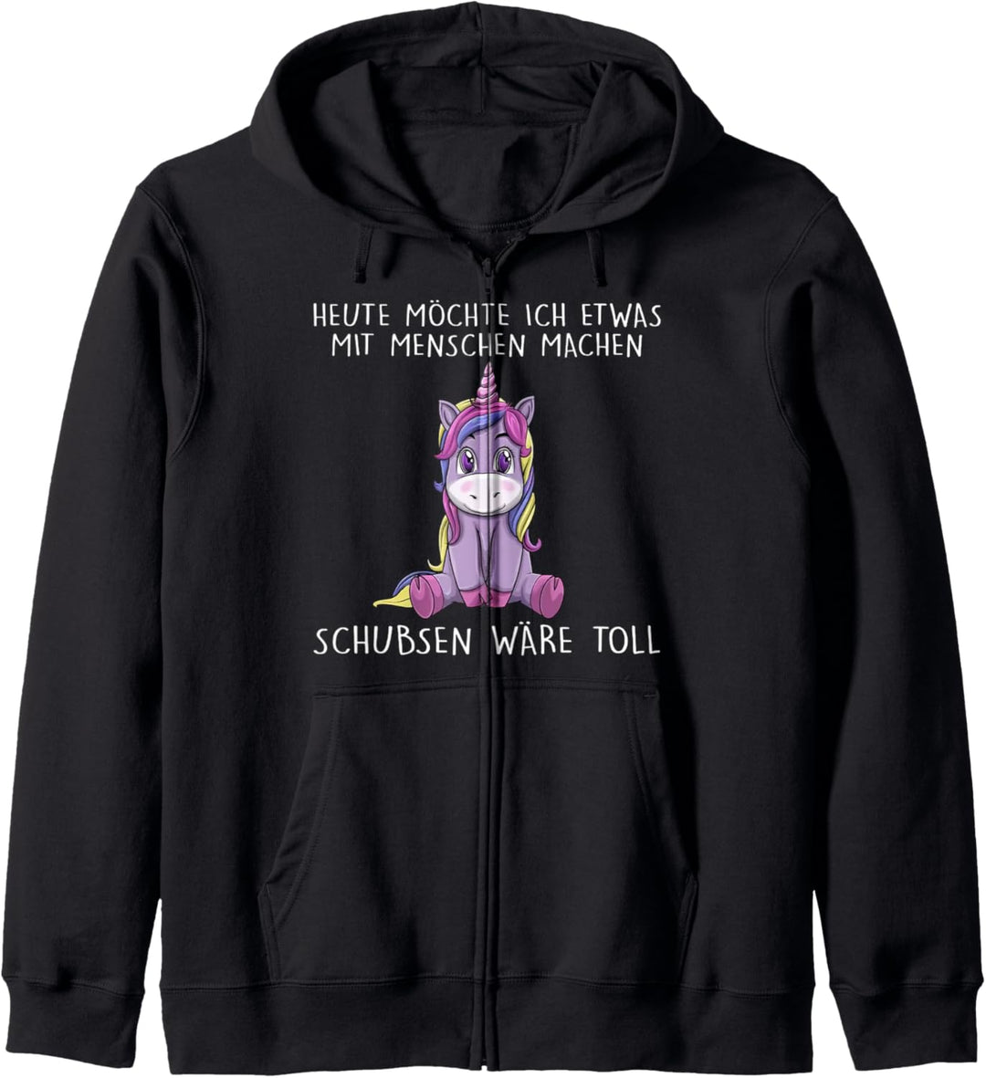 heute möchte ich etwas mit menschen machen schubsen wäre Kapuzenjacke
