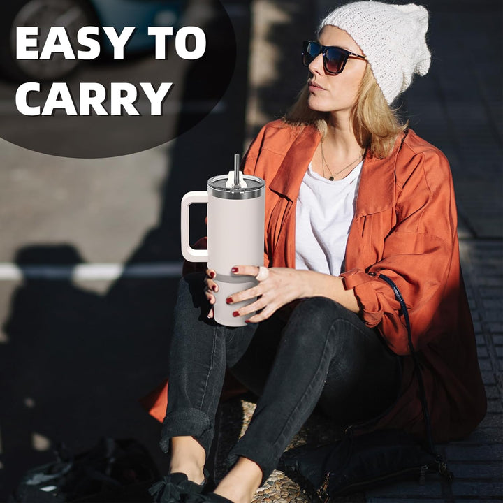WATERSY 40oz Kaffeebecher to Go Thermobecher Doppelwandiger Edelstahl Vakuum Auslaufsicher Trinkbech