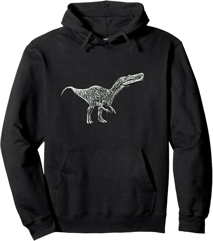 Baryonyx Motiv Dinosaurier Dino Saurier Urzeit Zähne Pullover Hoodie