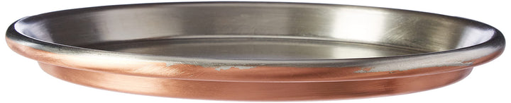 Vigor Blinky 94080-30 flache runde Pfanne aus verzinntem Kupfer, Randhöhe 3 cm, Durchmesser 30 cm