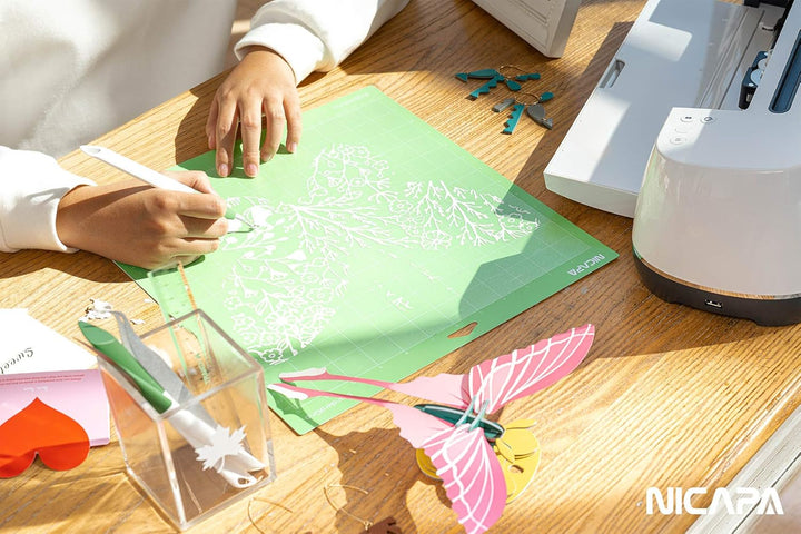 NICAPA Schneidematte Plotter 30,5 x 30,5 cm Schneidematte für Cricut Explore One/Air/Air2/Maker 3 St
