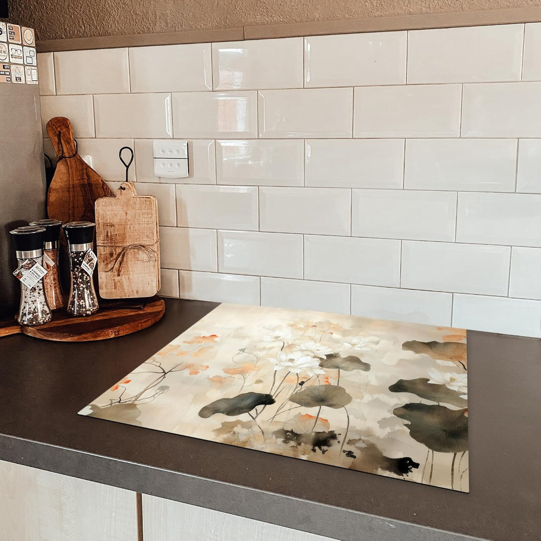 Herdabdeckplatte 59x52 cm Einteilig Abdeckplatten Cerankochfeld Abdeckung Ceranfeld Herdplattenabdec