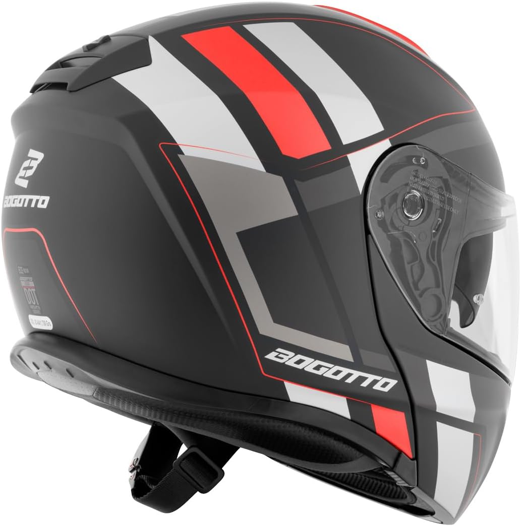 Bogotto FF403 Murata Klapphelm rot/schwarz XS (53/54), rot/schwarz XS (53/54)