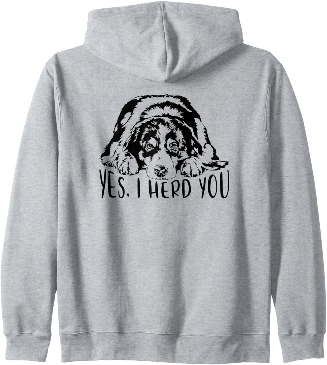 Australian Shepherd I herd you Hütehund Aussie Hundespruch Kapuzenjacke
