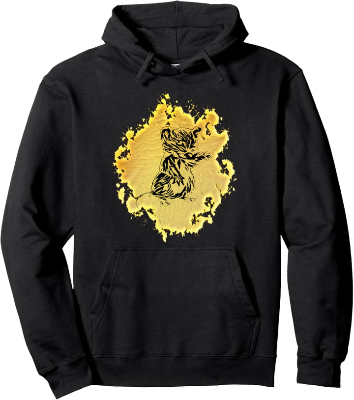 Ratten Motiv süsse Ratte bunte Nagetiere Käse Haustier Ratte Pullover Hoodie