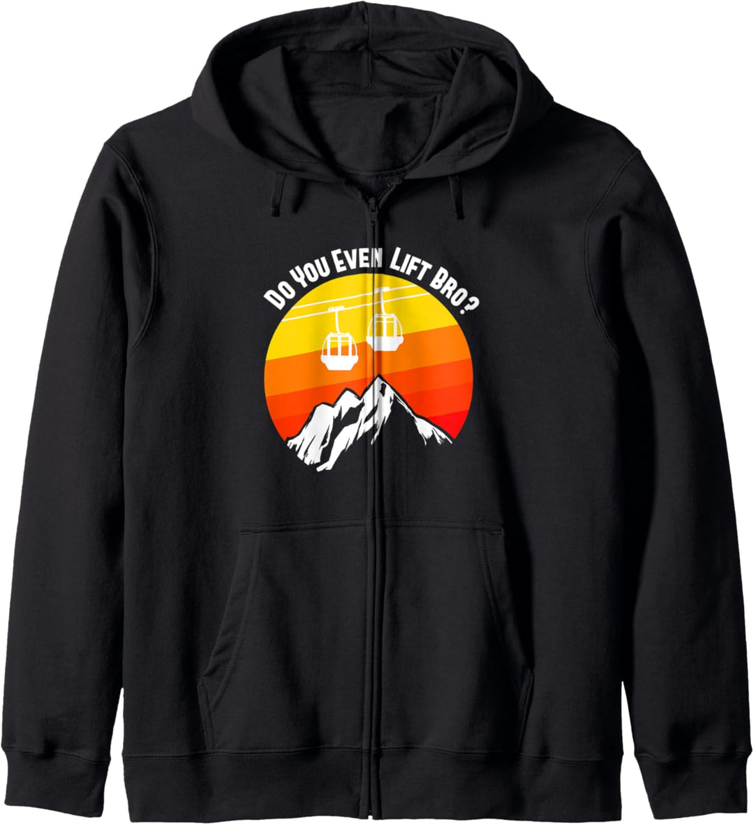 Ski Lift Geschenk für Skifahrer und Snowboarder Kapuzenjacke