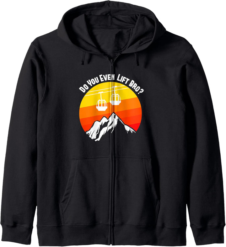 Ski Lift Geschenk für Skifahrer und Snowboarder Kapuzenjacke
