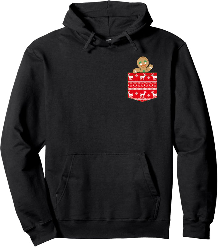 Lebkuchen in der Tasche Lustig Weihnachten Ugly Christmas Pullover Hoodie