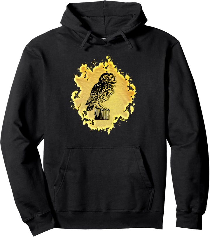 Eule Motiv Raubvogel Pullover Hoodie