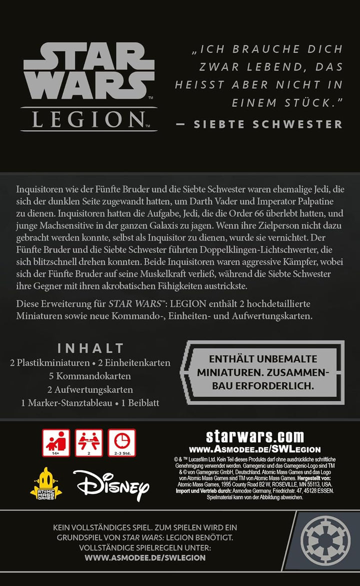 Atomic Mass Games, Star Wars: Legion – Fünfter Bruder & Siebte Schwester, Agent-Erweiterung, Tableto