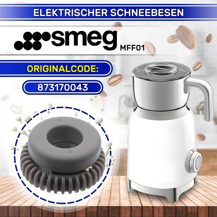 Schneebesen Milchaufschäumer Elektrisch Hat den Originalcode 873170043 für Smeg - Garantie 10 Jahre