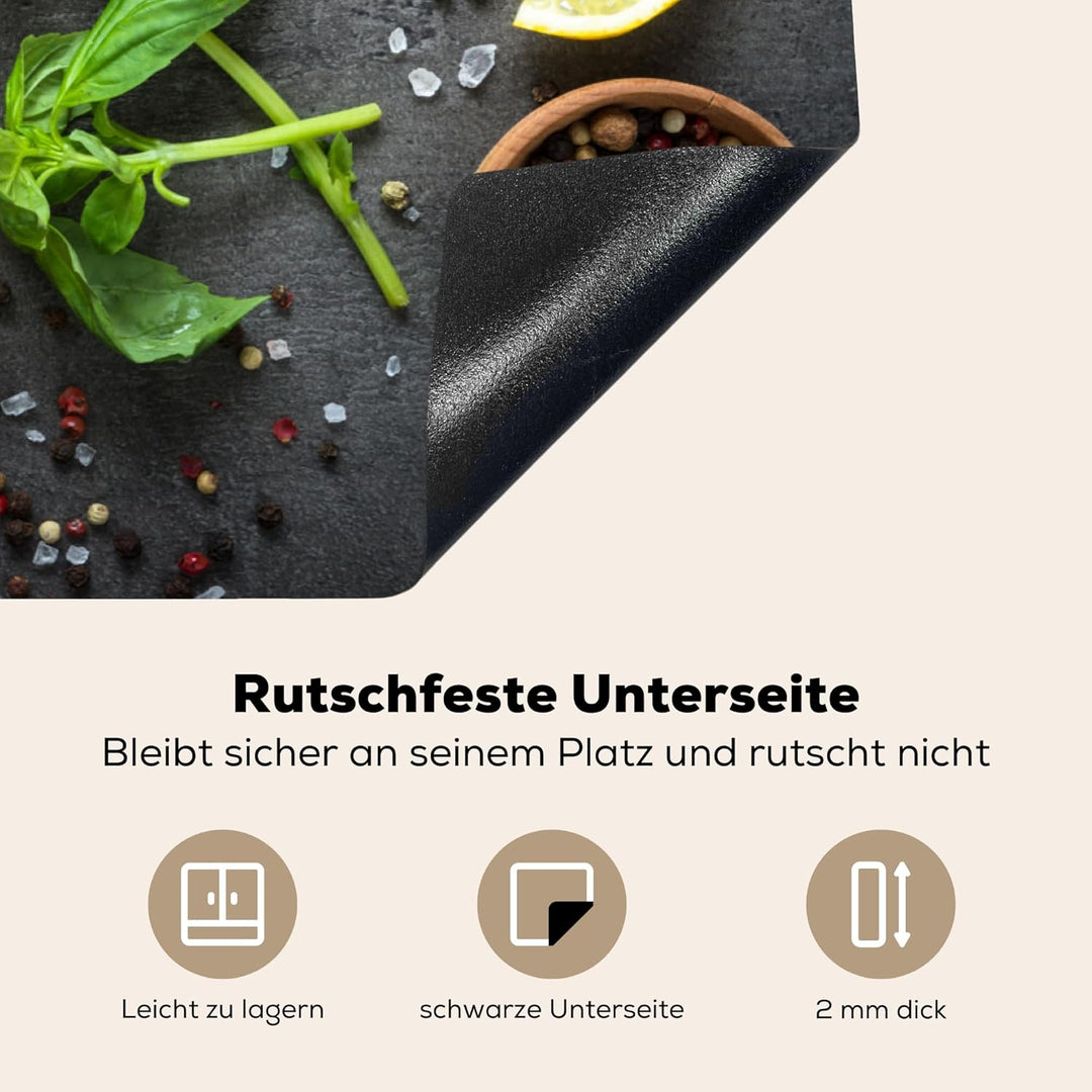 KitchenYeah© Herdabdeckplatte Einteilig Küche Herdabdeckung Ceranfeld Abdeckplatte Kochfeld Abdeckun