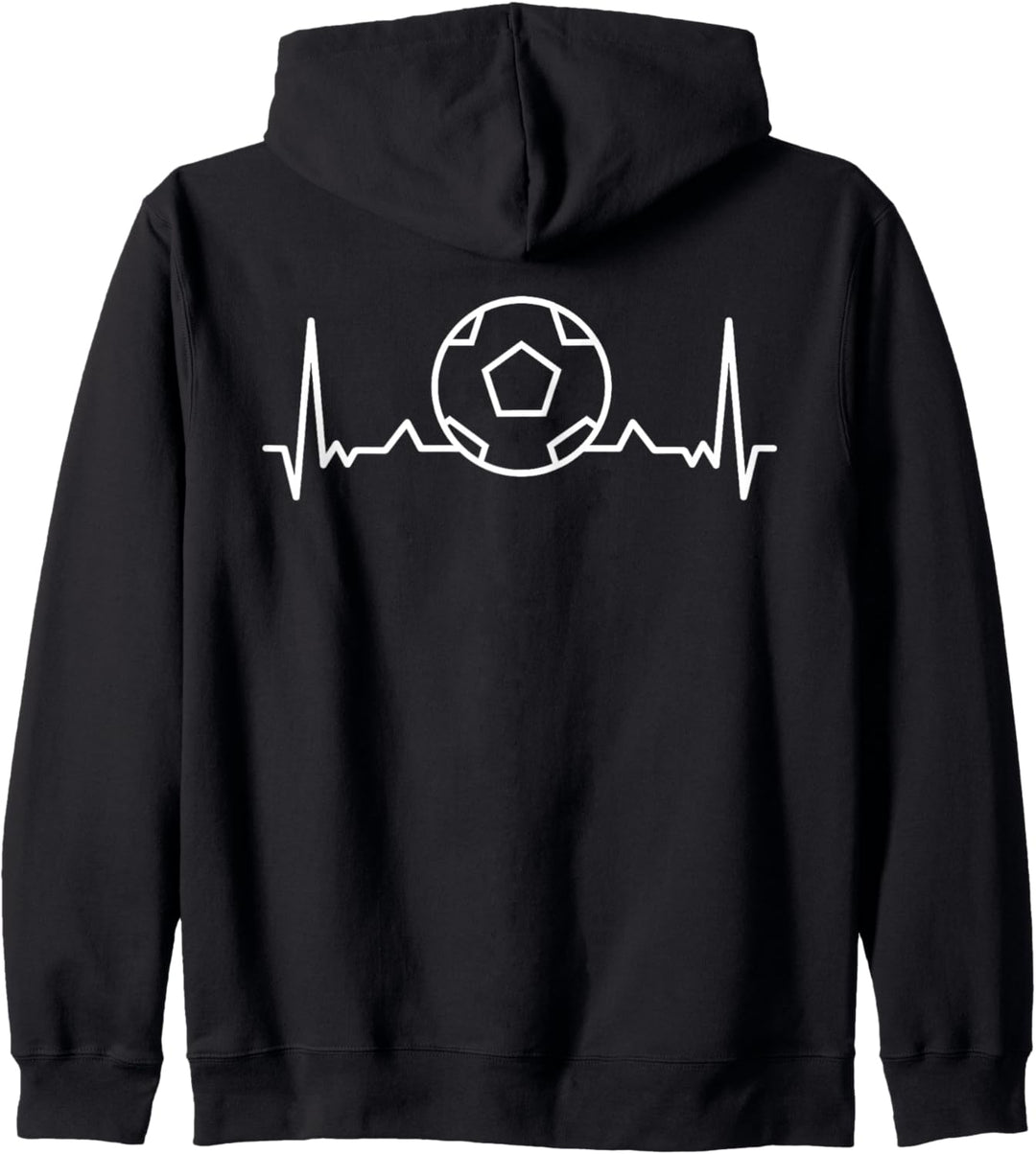 Fussball Herzschlag Fussball Kapuzenjacke