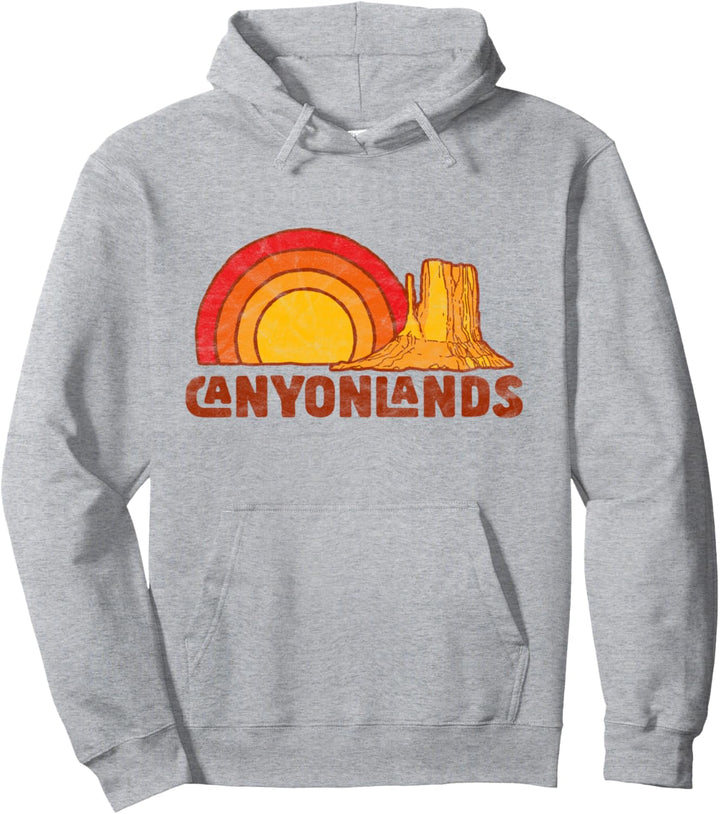 Canyonlands National Park - Vintage Distressed Graphic Pullover Hoodie