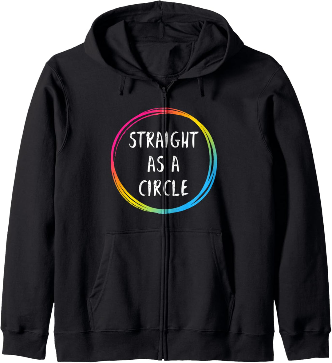 Straight as a circle LGBT Pride CSD Pansexuell Kapuzenjacke