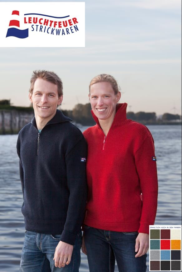 Leuchtfeuer Strickwaren Troyer Admiral grau Pullover Made in Germany 40 Grau, 40 Grau