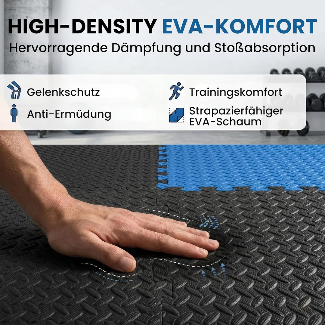 Fitem Premium & UMWELTFREUNDLICHE Eva-Schaumplatten - Puzzlematte - Bodenschutz - Sport - Pool - Cro