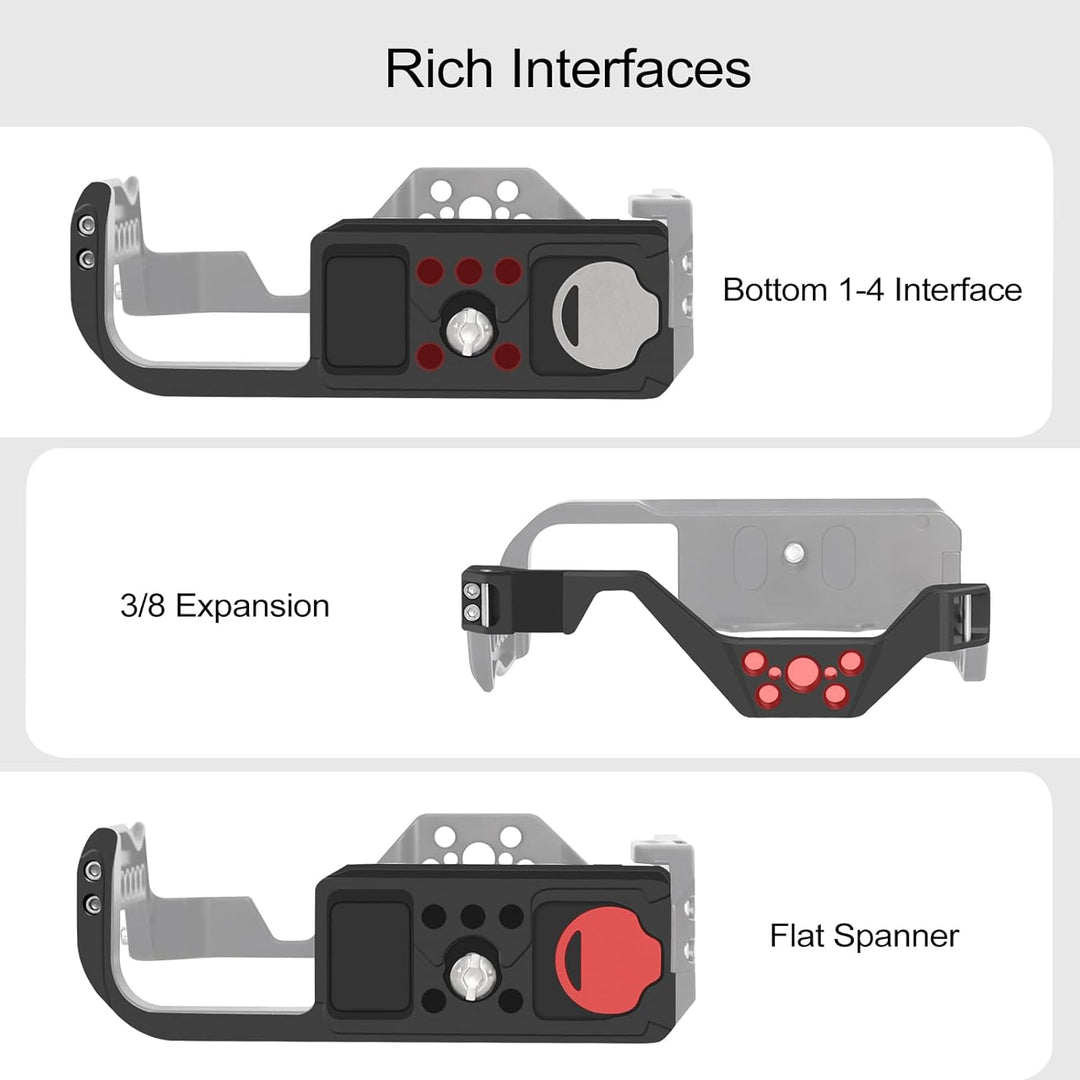EOS R7 Kamerakäfig, EOS R7 Käfig für Canon EOS R7 Kameratasche Camera Rig Cold Shoe