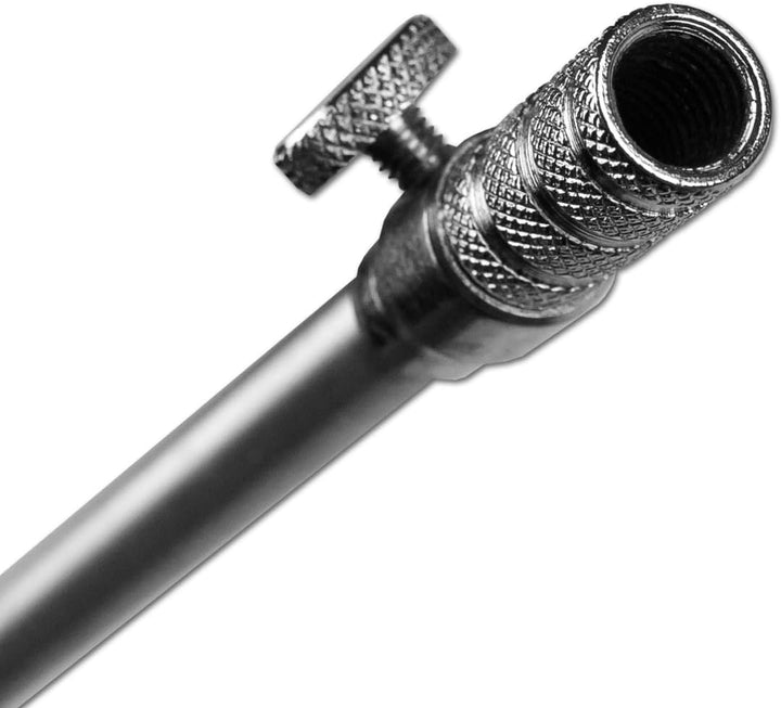 1-4 Stück Rutenhalter Bankstick Alu 45-120cm 9.5/6mm Chrome 4 Stück / 45 - 75cm, 4 Stück / 45 - 75cm