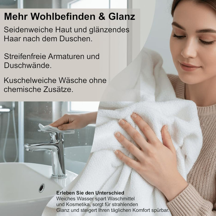 Wasserenthärtungsanlage Aquintos MKB32 Eco-Line | Anschlussset wählbar (Mit Anschlussset 3), Mit Ans