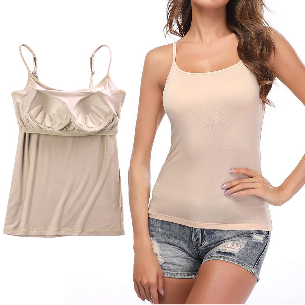 STARBILD Damen Unterhemd, S-4XL L Beige, L Beige