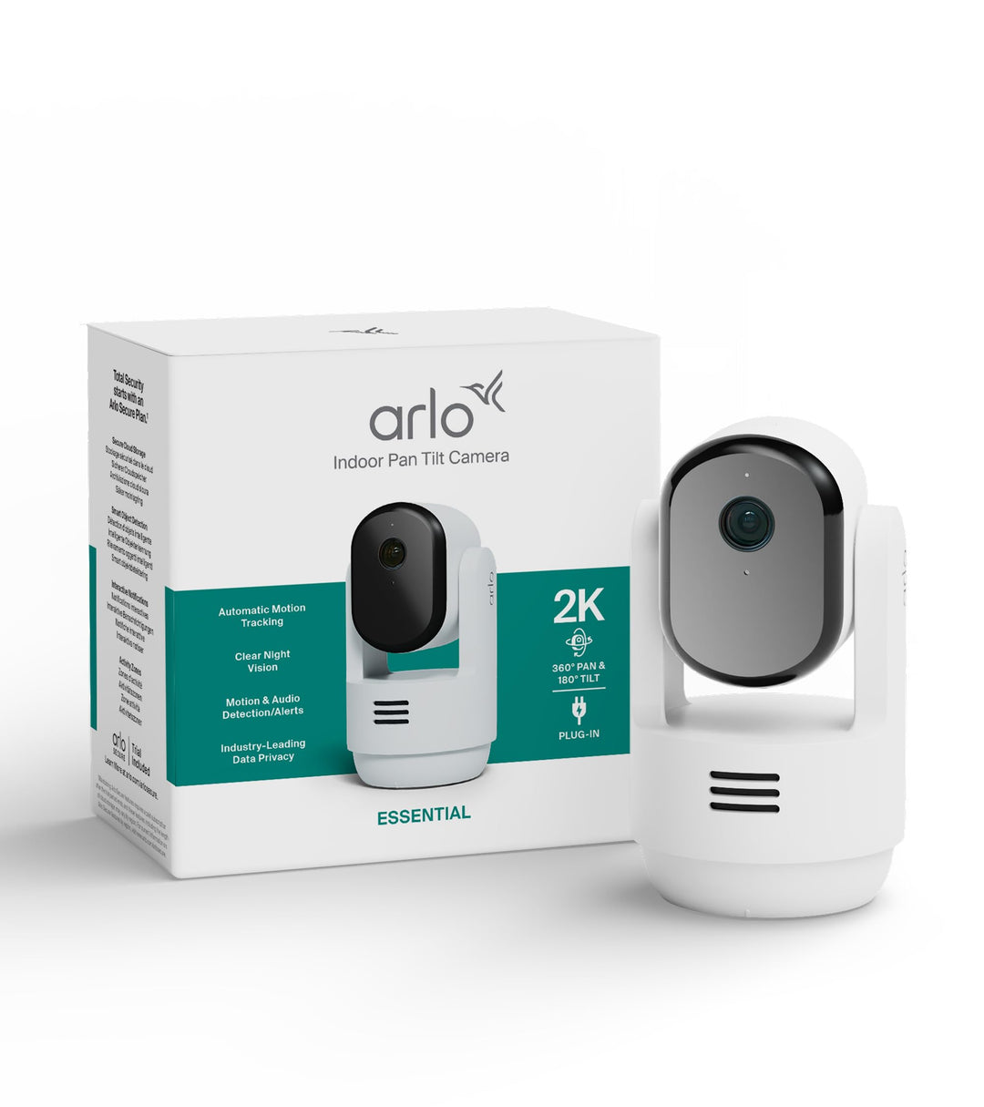 Arlo Indoor 3 PTZ 2K Überwachungskamera Innen, 1er Set, 360º Schwenkbar, 2-Wege-Audio, Bewegungsverf