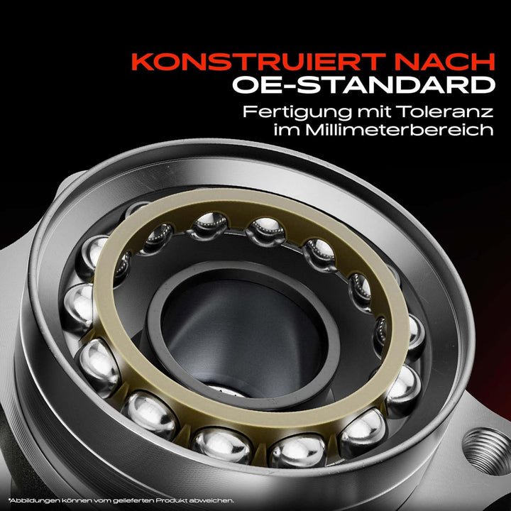 Frankberg 1x Radnabe Radlagersatz Hinterachse Kompatibel mit 3 BK 1.4L-2.3L 2003-2009 5 CR19 1.8L 2.