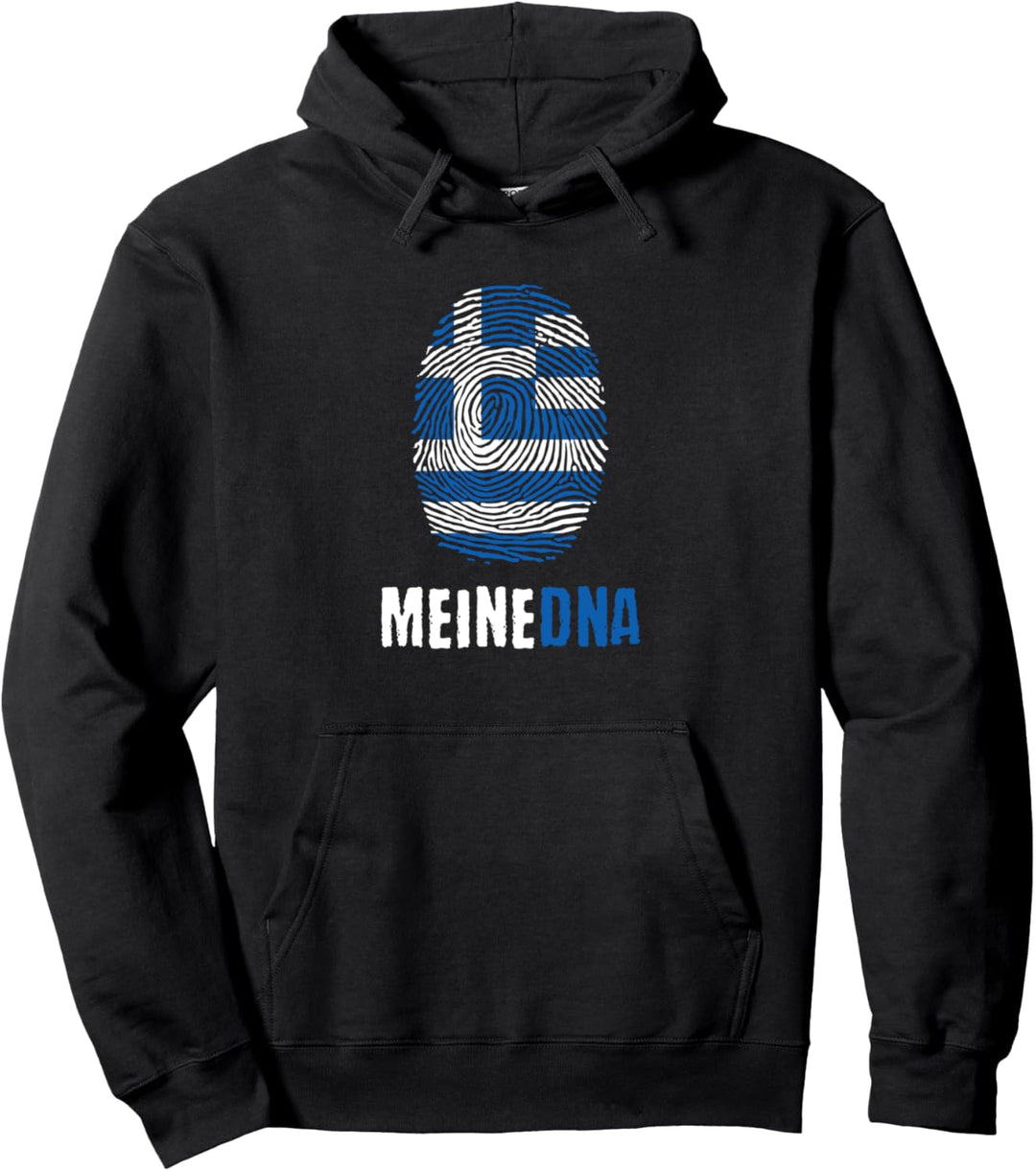 Grieche Griechenland Greece Meine DNA Fingerabdruck Geschenk Pullover Hoodie