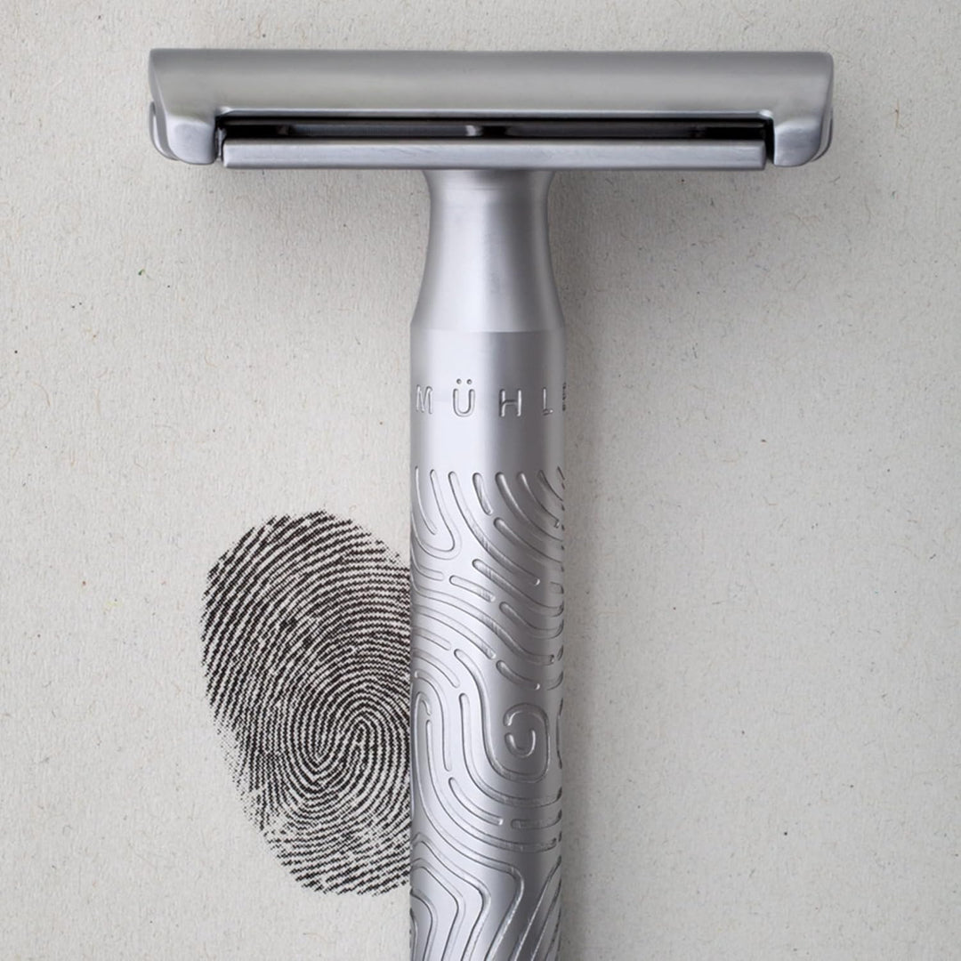 MÜHLE Companion Rasierhobel - Unisex Sicherheitsrasierer mit grauer Kordel - nachhaltige, umweltscho