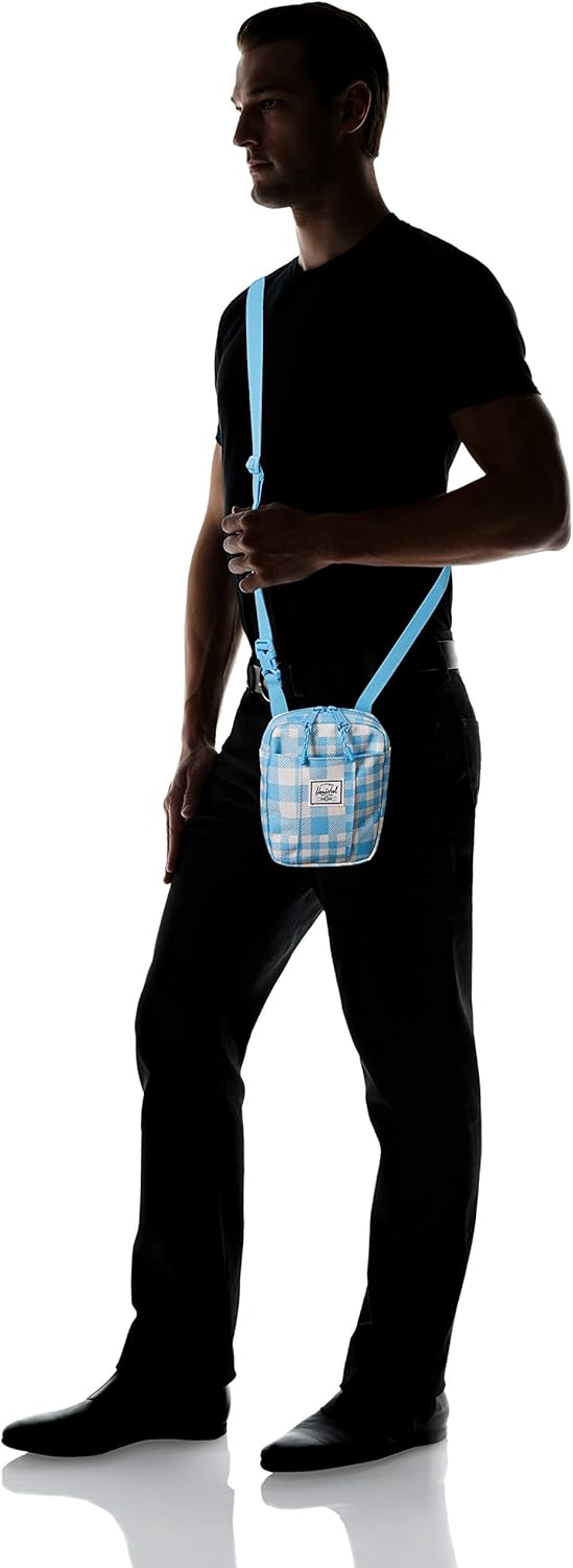 Herschel Unisex Cruz Umhängetasche 0.5L Gingham-alaskan-blau, 0.5L Gingham-alaskan-blau