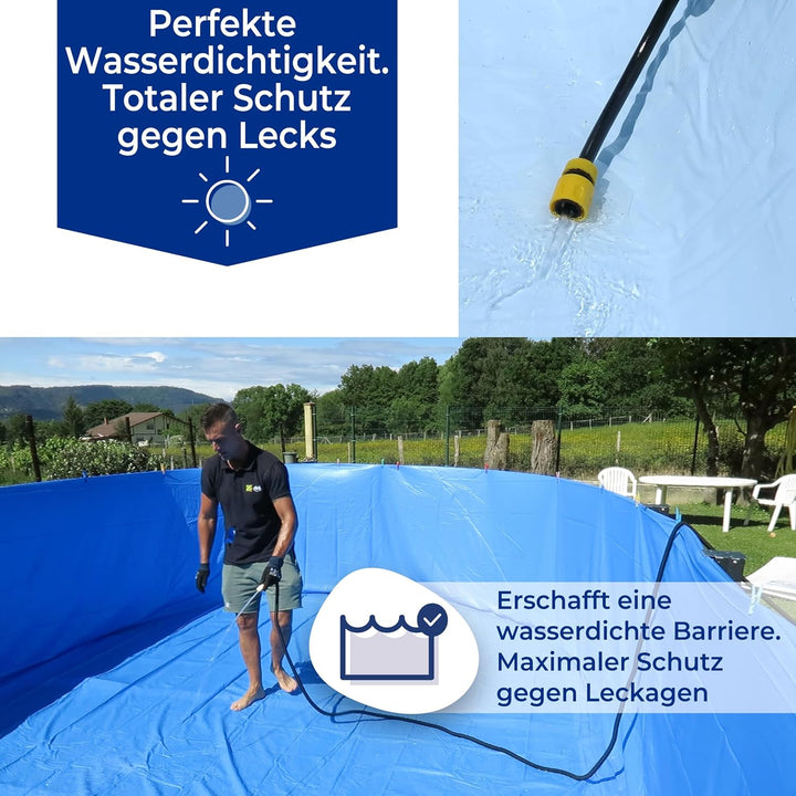 Gre FSP350 - Poolfolie für runde Pools, mit einen Durchmesser von 350 cm, Höhe 90 cm, blau Diameter