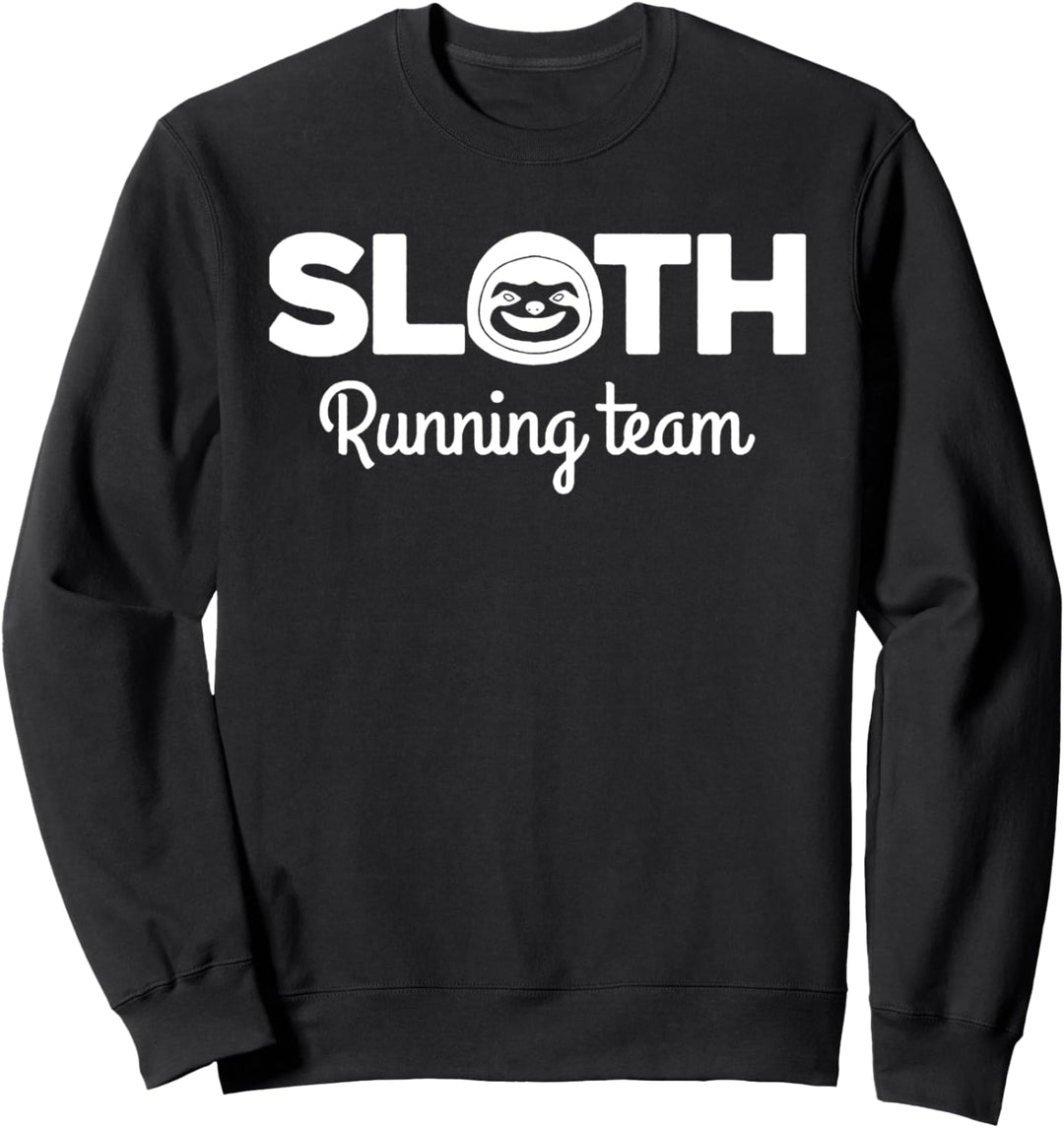 Vintage Runners Sloth Lovers Marathons Sloth Running Team Sweatshirt