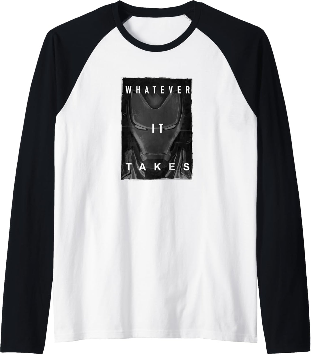 Marvel Iron Man Close Up Poster Whatever It Takes Raglan