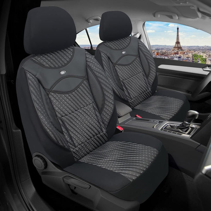 BREMER SITZBEZÜGE Mass Auto Schonbezüge kompatibel mit VW Amarok Fahrer &amp; Beifahrer Set ab 2010-2022