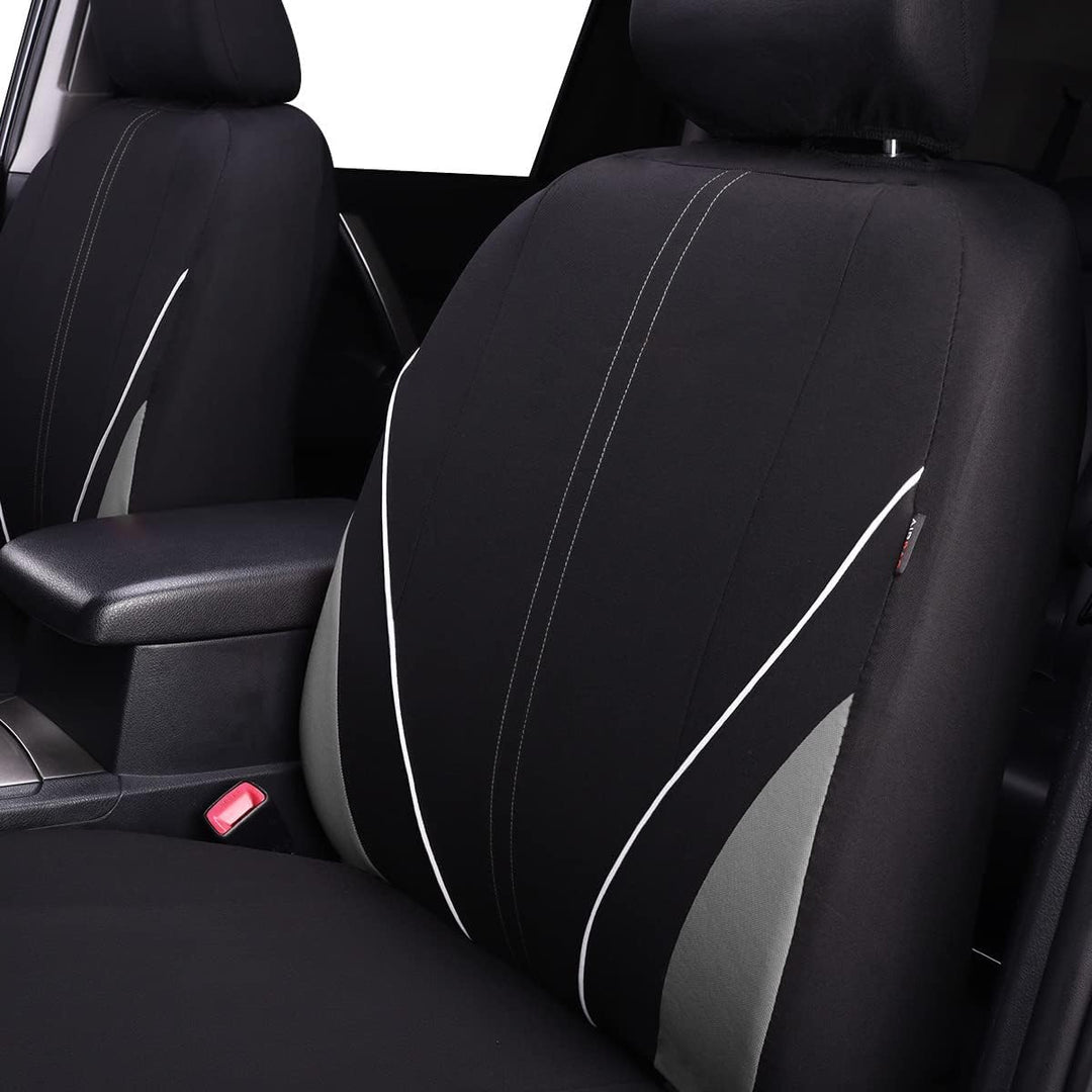 Flying Banner Universal atmungsaktive Netzstoff-Autositzbezüge, komplettes Set Airbag-kompatible Kis